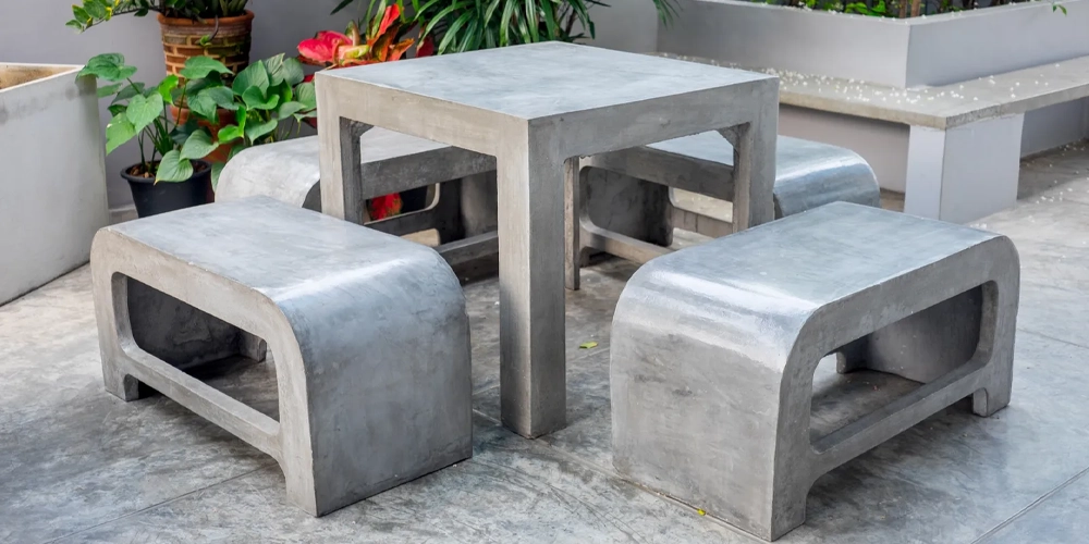 انواع نیمکت های بتنی پارکی - شرکت ایده مجریان رستاک