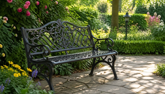 خرید نیمکت باغی فلزی - قیمت نیمکت فلزی باغی توسط ایده مجریان رستاک