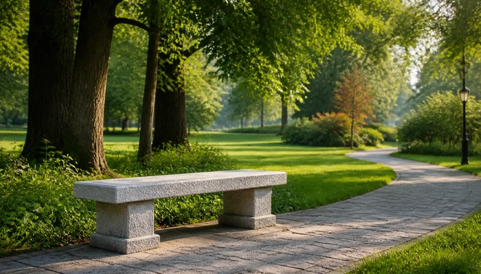 خرید و قیمت نیمکت سنگی پارکی | سفارش ساخت نیمکت های سنگی پارکی