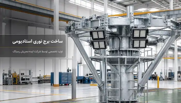 راهنمای جامع برای خرید و سفارش ساخت برج نوری استادیومی روشنایی توسط شرکت ایده مجریان رستاک